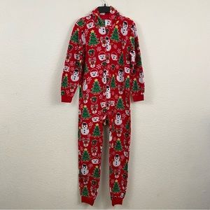 The Children’s Place sz:L (10/12) Christmas Themed Patterned One-Piece Sleeper